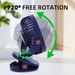 USB Rechargeable 5 Speeds Mini Cooling Fan Clip On Desk Baby Stroller Portable_voghion.com