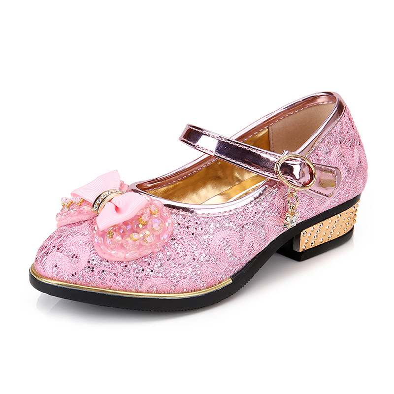 Mädchen Party Sparkle Hochzeitskleid Schuhe Mädchen Prinzessin Schuhe Kleinkinder Pailletten Süße Schleifen Sandalen_voghion.com