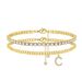 New Double Layer 26 Letter Claw Fashion Tennis Chain Inlaid With Diamonds Layered Beach Bracelet_voghion.com