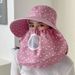 LazyZoom Summer Tea Picking Women Face Cover Mask UV Protection Sun Hat For Men Cycling Working Women's Style_voghion.com