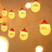 "Festive LED Christmas Light String With Santa & Snowman Figures - Battery Operated Holiday Decoration For Indoor/Outdoor Use"_voghion.com