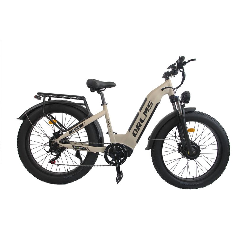 ORLMS MN-6 Dviejų variklių elektrinis dviratis 1000W*2W variklis 52V 23AH Battery City Snow E-Bike 26 colių padanga elektrinis dviratis suaugusiems_voghion.com