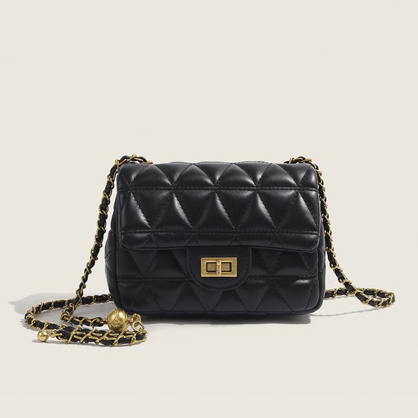 Borsa a tracolla alla moda, nuova borsa con catena di diamanti, borsa da ascella classica di nicchia di grande capacità, la scelta migliore per le bellezze!_voghion.com