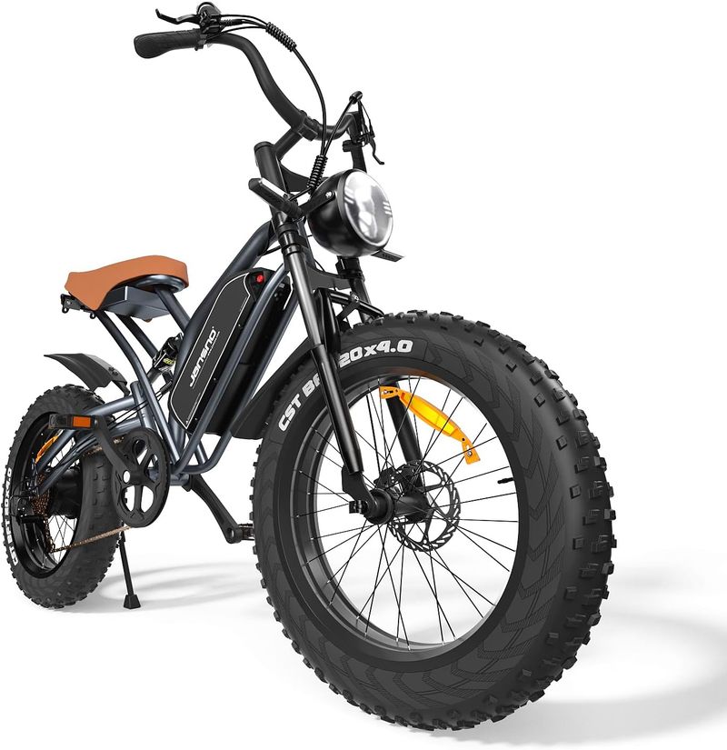 JANSNO X50 20 "x 4.0 Kaba Lastik 750W Motor 48V 14Ah Çıkarılabilir Pil E Shi Mano 7 vitesli Elektrikli Bisiklet Şunlar için uygundur:_voghion.com