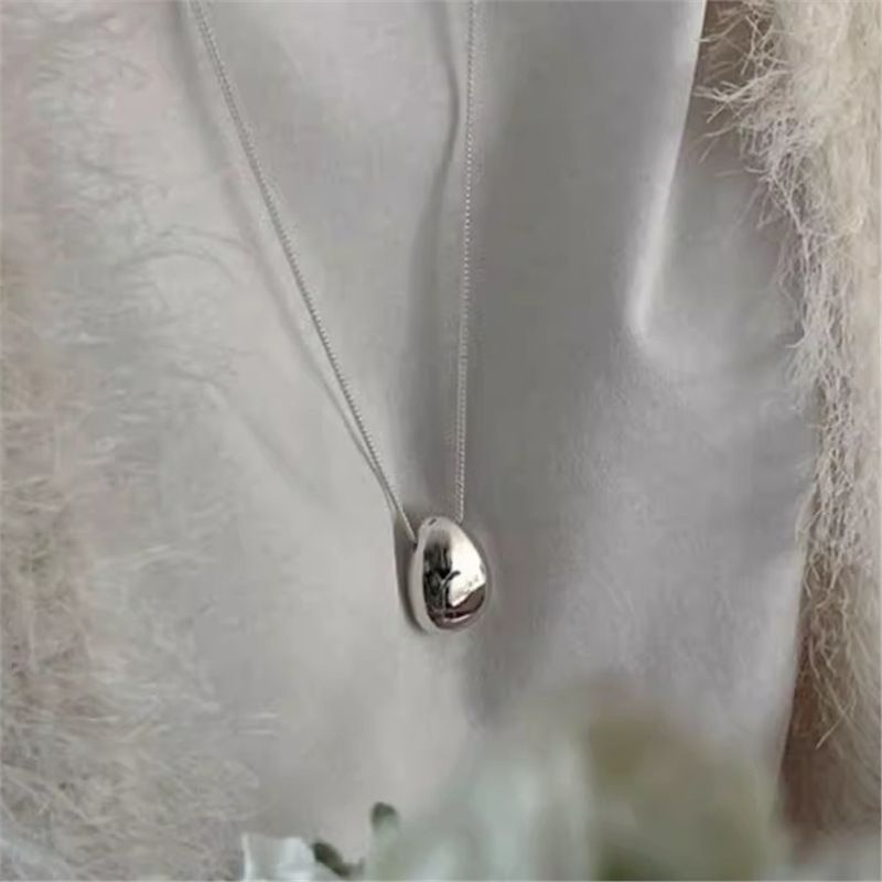 Ariya Korea Dongdaemun - Collar tipo suéter con cadena cubana y gotas de agua, estilo nicho de moda, joyería para mujer_voghion.com