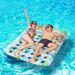 Double Inflatable Hole Floating Water Toy Pvc Inflatable Product With Pillow Water Floating Bed_voghion.com