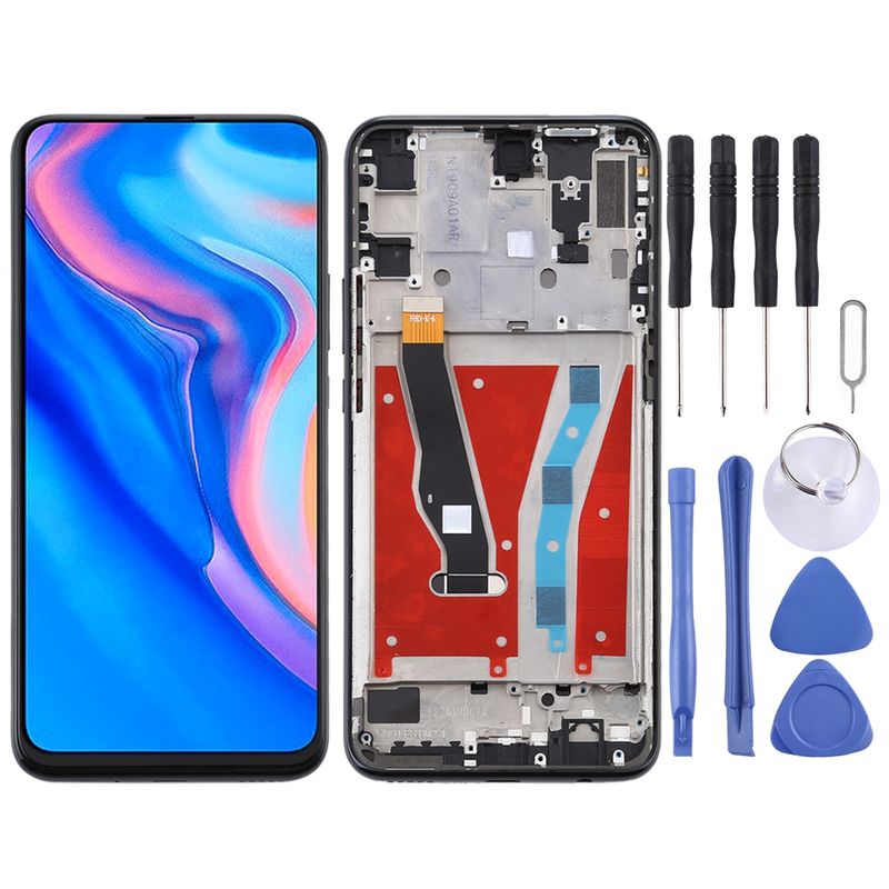 LCD Screen And Digitizer Full Assembly With Frame For Huawei Y9 Prime (2019)(Black)_voghion.com