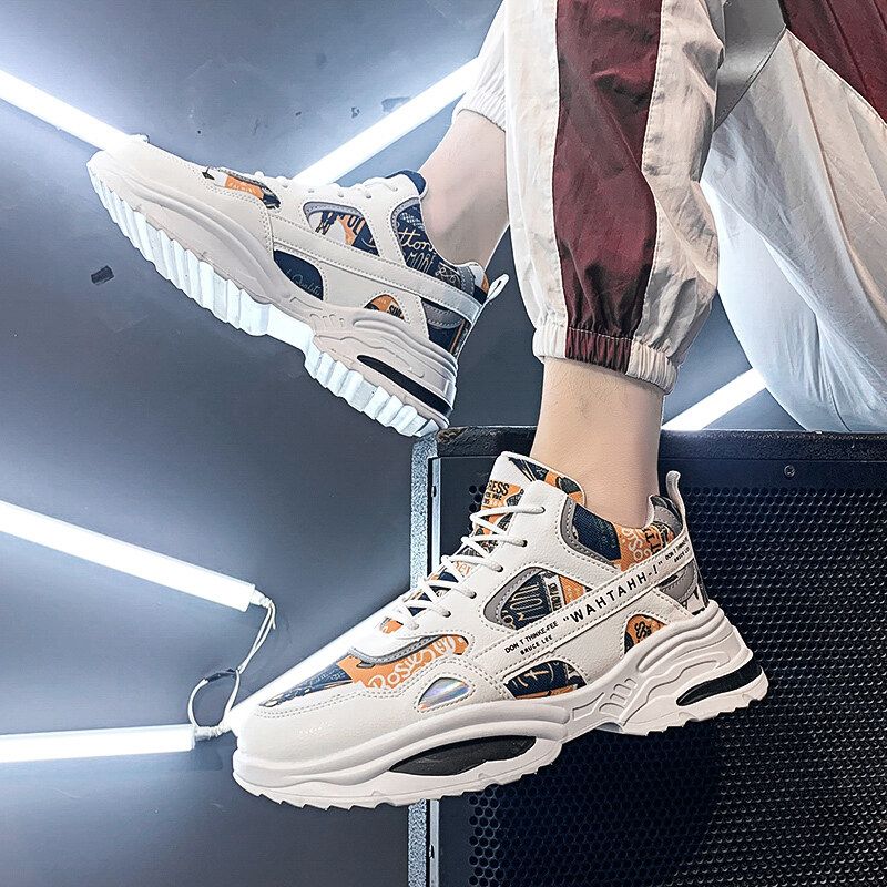 Spring New Sports Fashion Summer Breathable Mesh Men's Shoes_voghion.com