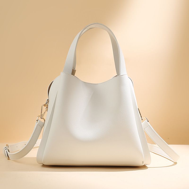 Women's new fashion handheld bucket bag large capacity shoulder crossbody bag_voghion.com