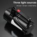Cross-Border Rechargeable Br Handheld Home Outdoor Red L Warning Multi-Function High-Power LED Emergency_voghion.com