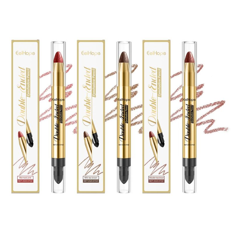 Eelhope Dazzling Eyeshadow Stick A Touch Of Outline Captivating Eye Makeup Light Up Makeup Three-Dimensional Color Sparkle Eyeshadow_voghion.com