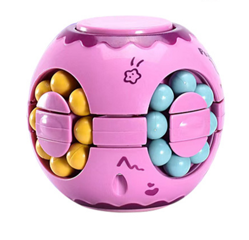 Artefato para alívio do estresse, quebra-cabeça para adultos e crianças, desenvolvimento cerebral, hambúrguer, feijões mágicos, cubo mágico, giroscópio de dedo, brinquedos de feijões mágicos_voghion.com
