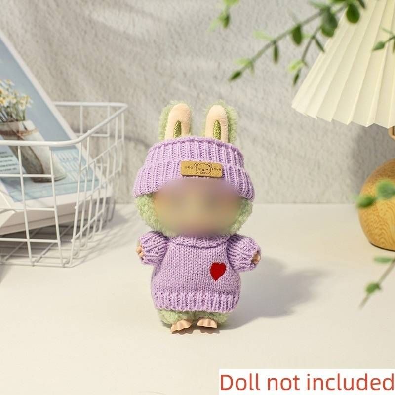New Series 1st And 2nd Generation Universal Keychain Bag Accessories Sweater Set Purple (Sweater Only)_voghion.com