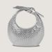 Elegant Woven Bags For Women Autumn And Winter Woven Pattern PU Handbag Half Moon Women's Bag_voghion.com
