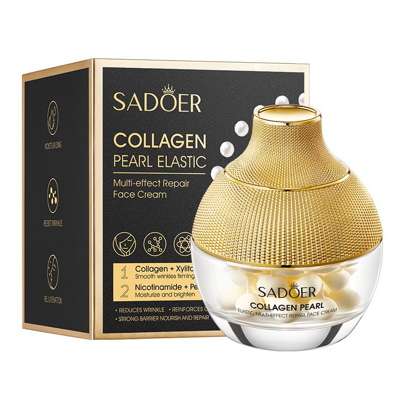 Crème hydratante visage au collagène Full English Pearl 70 g SADOER_voghion.com