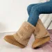 Winterstiefel für Damen aus Schneeplüsch, warm, verdickt, modisch, lässig, Wildleder, dickbesohlte Mittelrohrstiefel, Botas Mujer 240719_voghion.com