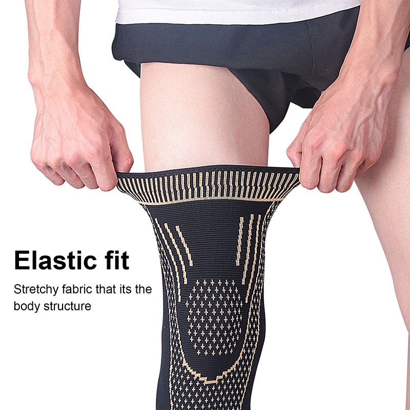knee pads elastic sports knee pads mountaineering cycling basketball protective gear deodorizing copper nylon fiber functional knee pads_voghion.com