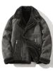 Shearling Coat For Men, Fleece-Lined And Thickened, 2025 Winter New Motorcycle, American Style, Plus Size Leather_voghion.com