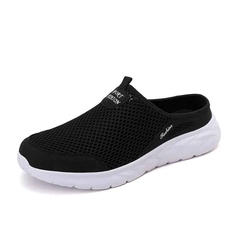 YRZL Freizeitschuhe Herren Sommer Halbschuhe Hausschuhe Slides Slip On Schuhe Herren Mesh Atmungsaktive Weiche Bequeme Hausschuhe Für Herren_voghion.com