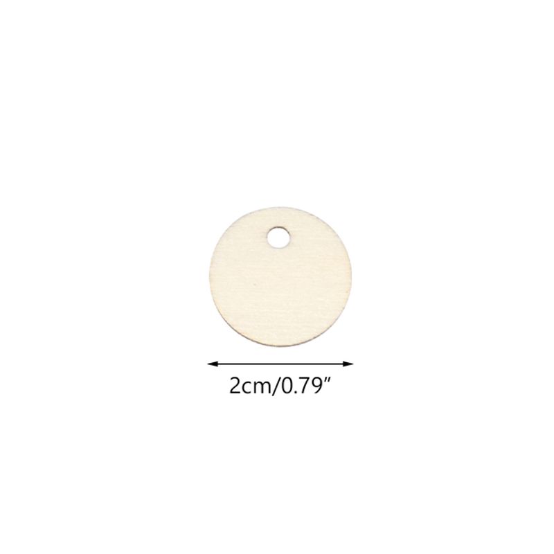 50/100pcs Round Pack Wooden 2cm 3cm 4cm 5cm Circles Natural Discs Blank Signs Crafts Wedding Party Gift Label Hang Tag Cards_voghion.com