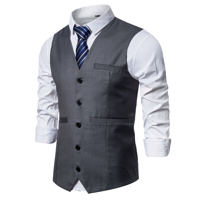 Seasonal wedding best man vest, oversized men's clothing_voghion.com