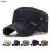 Mode Vintage Jeans Militärmütze Männer Flat Top Cadet Army Caps Jagd Kampf Taktische Visiere Hut Bequemer atmungsaktiver Denim_voghion.com