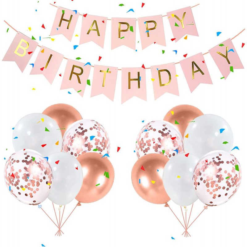 Buon compleanno bandiera da tirare palloncino in lattice con paillettes combinazione festa di compleanno decorazione celebrazione palloncino multicolore bordo incrociato vendita calda_voghion.com