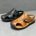 Genuine Leather Sandals For Men, New Summer Breathable Cowhide Sole, Closed Toe Beach Shoes, Men's Outdoor Dual-use_voghion.com