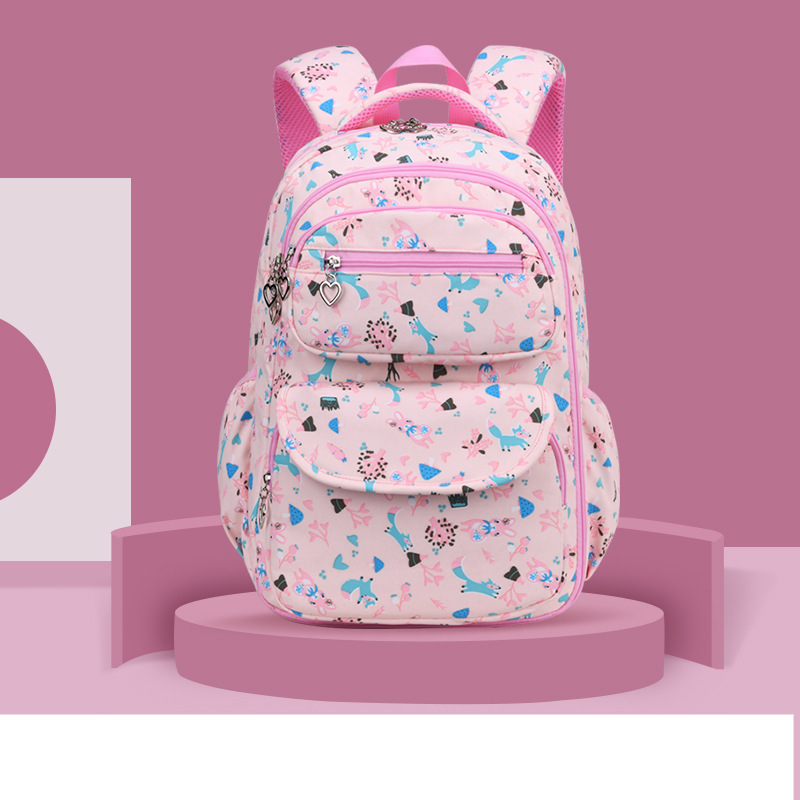 elementary school girl backpack 1-3-6 grade children's backpack decompression ultra-light_voghion.com