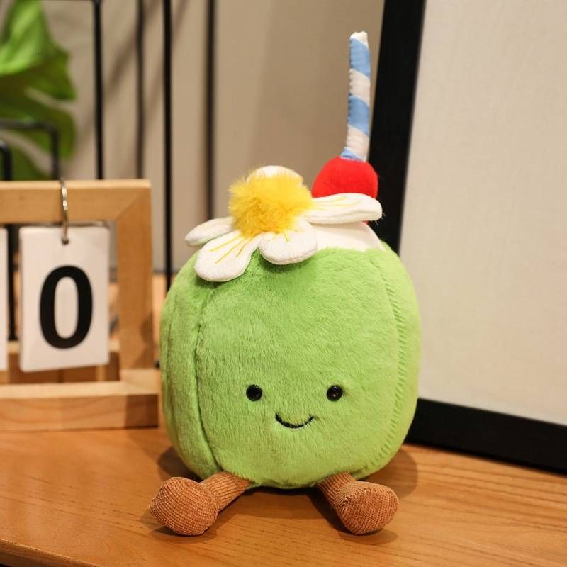 Jellycat Nowa lalka kokosowo-cytrynowy napój gazowany Pluszowa zabawka Lalka palma Prezent dla dziewczynek_voghion.com