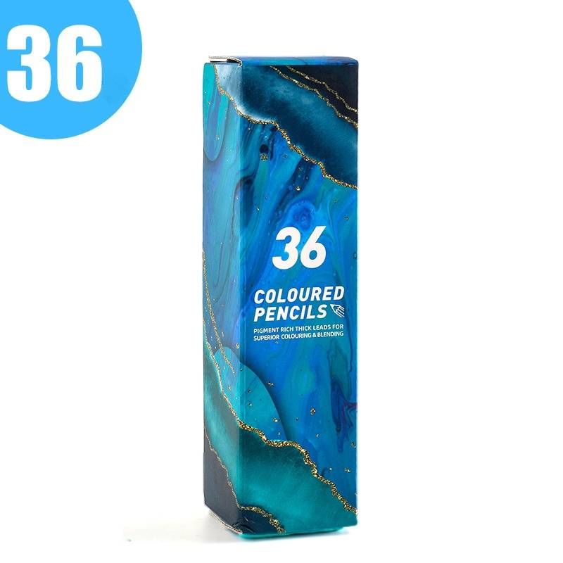 Set houten kleurpotloden met 48/36/72 kleuren voor kinderen - levendige en soepele kleuren, niet-giftige kunstbenodigdheden voor tekenen, schetsen en schoolprojecten_voghion.com