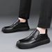 „XGXC“ Neue Loafer aus echtem Leder für den Herbst, Herrenschuhe mit weicher Sohle, trendige Business-Freizeitschuhe im britischen Stil._voghion.com