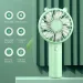 Ventilatore portatile portatile ricaricabile USB, piccolo, leggero, leggero, silenzioso, con luce notturna, piccolo ventilatore tascabile estivo_voghion.com