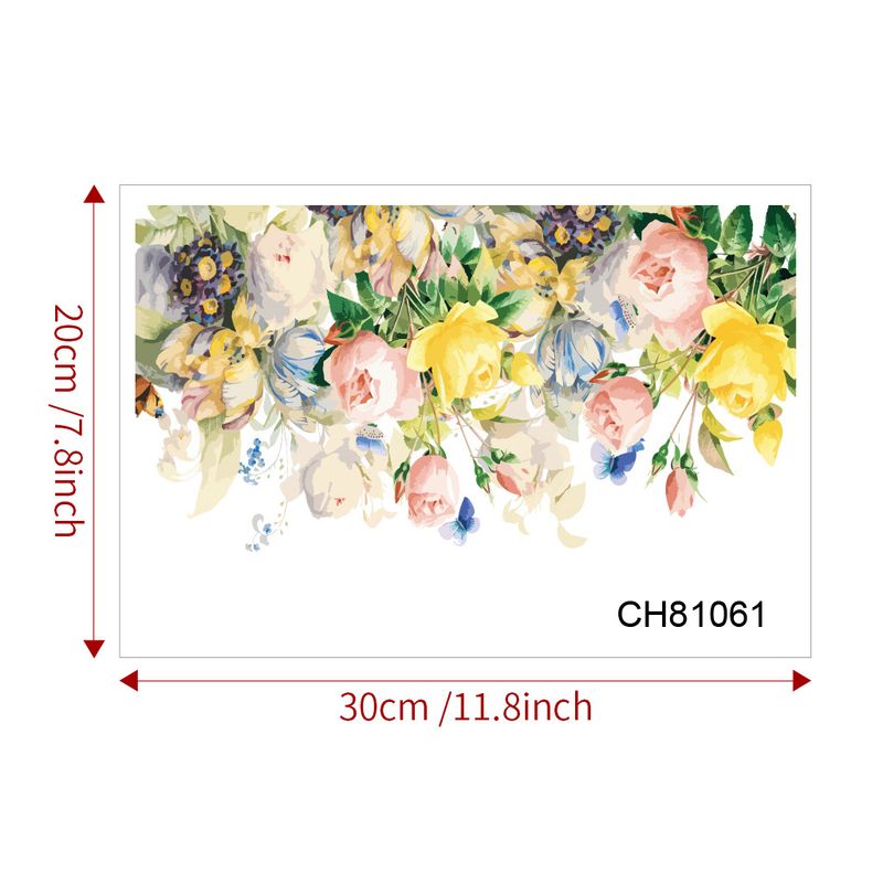 Ove Creative Flower CH Serie Badezimmer Dekoration Hintergrund Selbstklebende Toilettendeckel Wandaufkleber_voghion.com