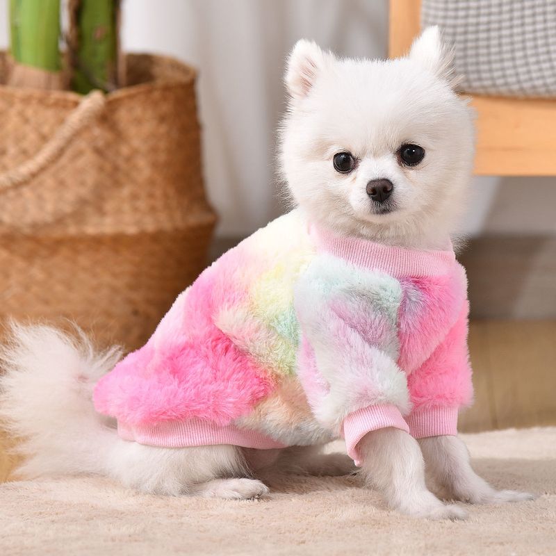 Keep Your Small Dog Cozy And Stylish With This Fleece Sweater Pet Outfit!_voghion.com
