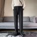 Lichte pakbroek in volwassen stijl, losse en hangende casual cropped broek voor heren, lente- en herfstseizoen ins, Koreaanse versie trendy en knap pak_voghion.com