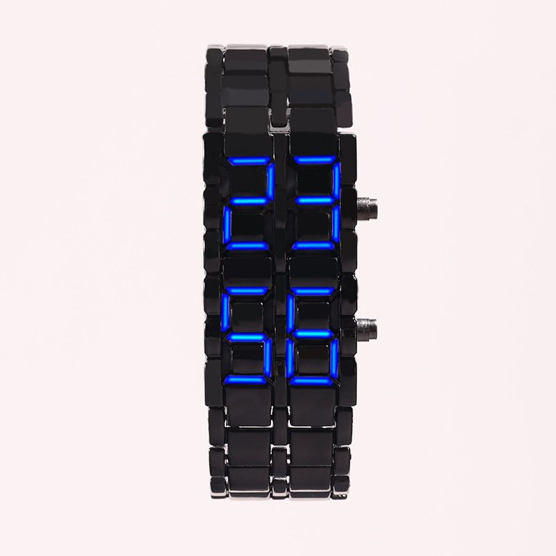 Herreklokker LED-klokke Lava armbåndsur Elskere Elektronisk kjedearmbåndsur Elektronisk klokke_voghion.com