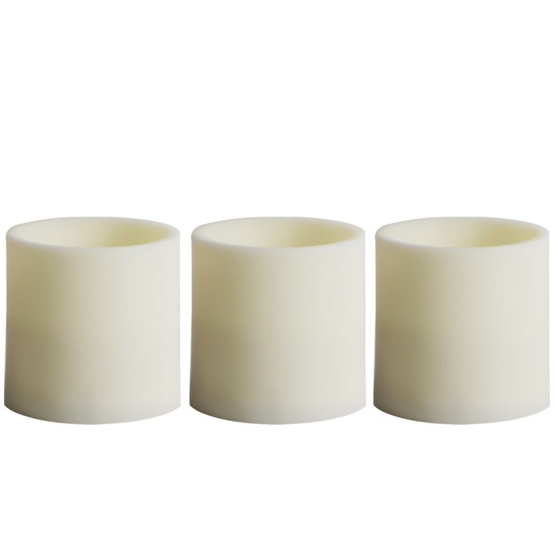 Flammenlose LED-Kerzen – Fernbedienung, Timer, 3D-Wachstextur, sicher für Heim- und Feiertagsdekoration (6er-Pack, warmweißes Flackern)_voghion.com