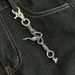 Ainworth European And American Cross Border Handmade Chain Mail Cross Keychain Accessories Y2k Subculture Street Pants Chain_voghion.com