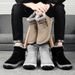 Men's Outdoor High-top Casual Men's Cotton Shoes Are Popular, Winter New Snow Boots Men's Shoes 2025 Fashion Men's Shoes_voghion.com