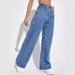 Women's Clothing Jeans Women's High Waist Slim Straight Denim Trousers_voghion.com