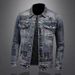 Suitable For All Seasons Style Denim For Men Spring And Autumn Turn-down Collar Jacket Biker Men's High Street Cool Top Trendy_voghion.com