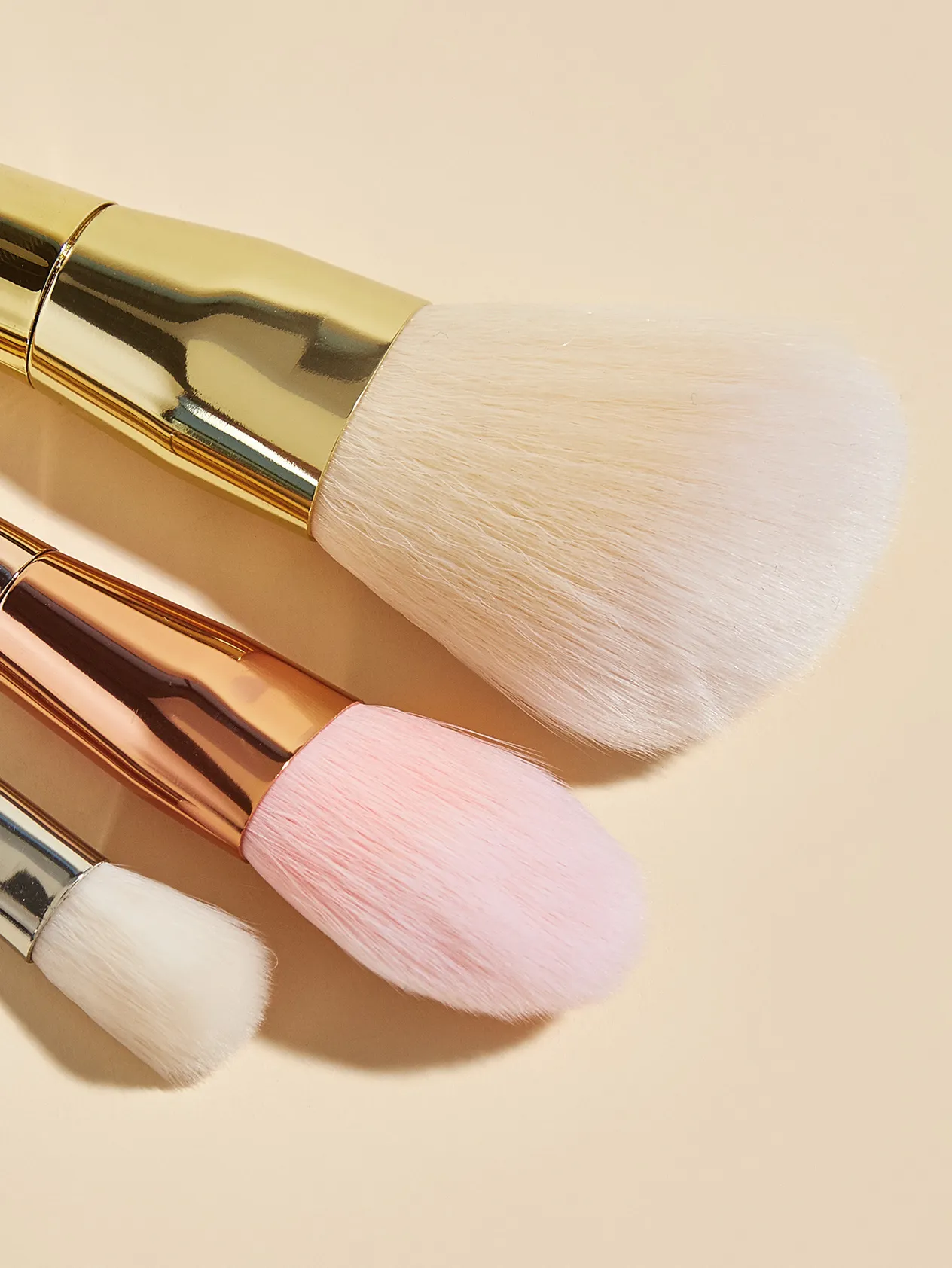 3 pinceaux de maquillage, ensemble multicolore, pinceau diamant, pinceau poudre, outils de beauté GUJHUI_voghion.com