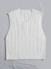 Men's Clothing New European And American Foreign Trade Women's Spring And Summer Knitted Cable Vest Pullover V Neck Vest Large Size Sweater_voghion.com
