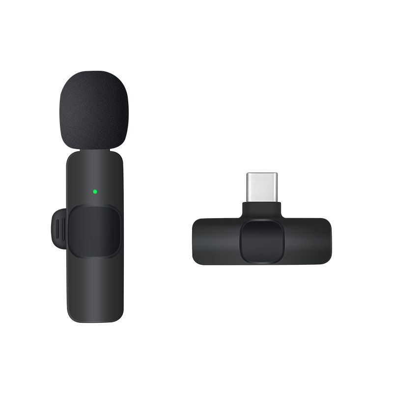 Receptor digital cu compartiment de încărcare lavalieră wireless K6, microfon mini cu reducere a zgomotului și înregistrare live mobilă_voghion.com