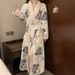 nightgown Women's Autumn And Winter Thickened Loose And Comfortable High-end Women's Bathrobe_voghion.com
