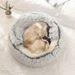 Guangying Round Soft Plush Pearl Velvet Stuffed Cat Dog Bed House Cushion Pet Supplies_voghion.com