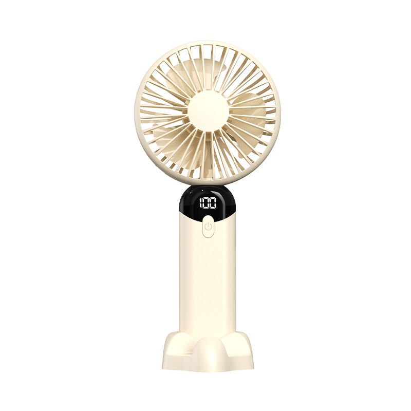 New Handheld Folding USB Mini Portable Strong Wind Digital Display Multi-Function Neck Hanging Small Fan_voghion.com