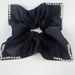 Summer New Pearl Bandana Hair Scrunchie, Fabric Texture Bun Hair Tie, Stylish Hair Accessory_voghion.com