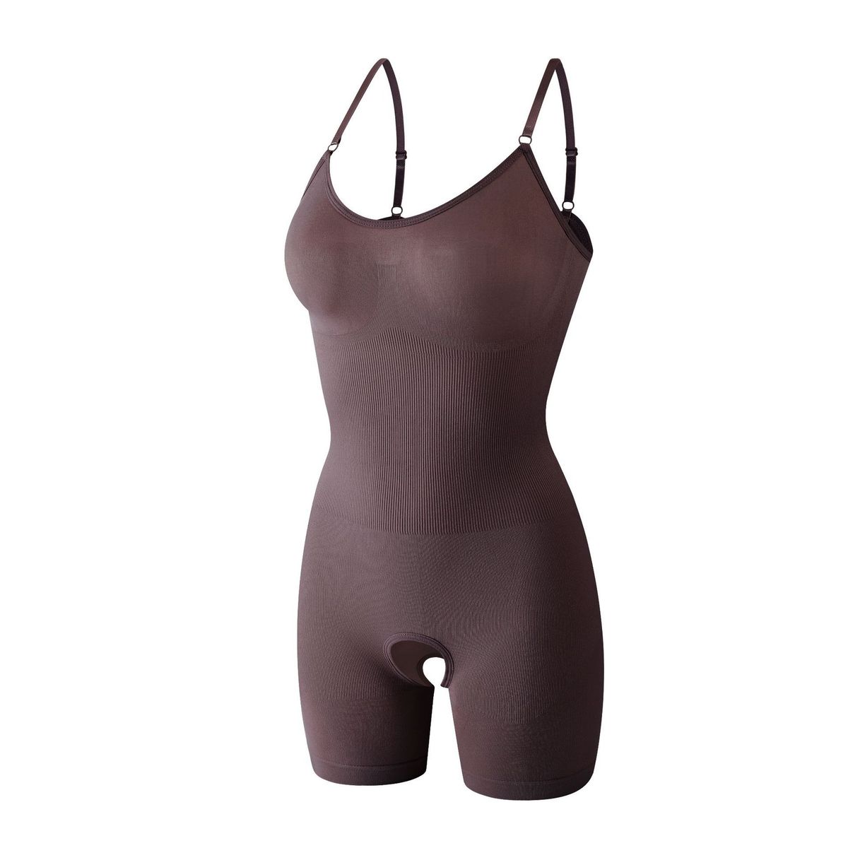 Unterwäsche & Nachtwäsche Nahtloser Shapewear-Body mit offenem Schritt, schmale Träger, Bruststraffung, Taillenformung, hoch taillierte Unterhose, Übergröße erhältlich_voghion.com